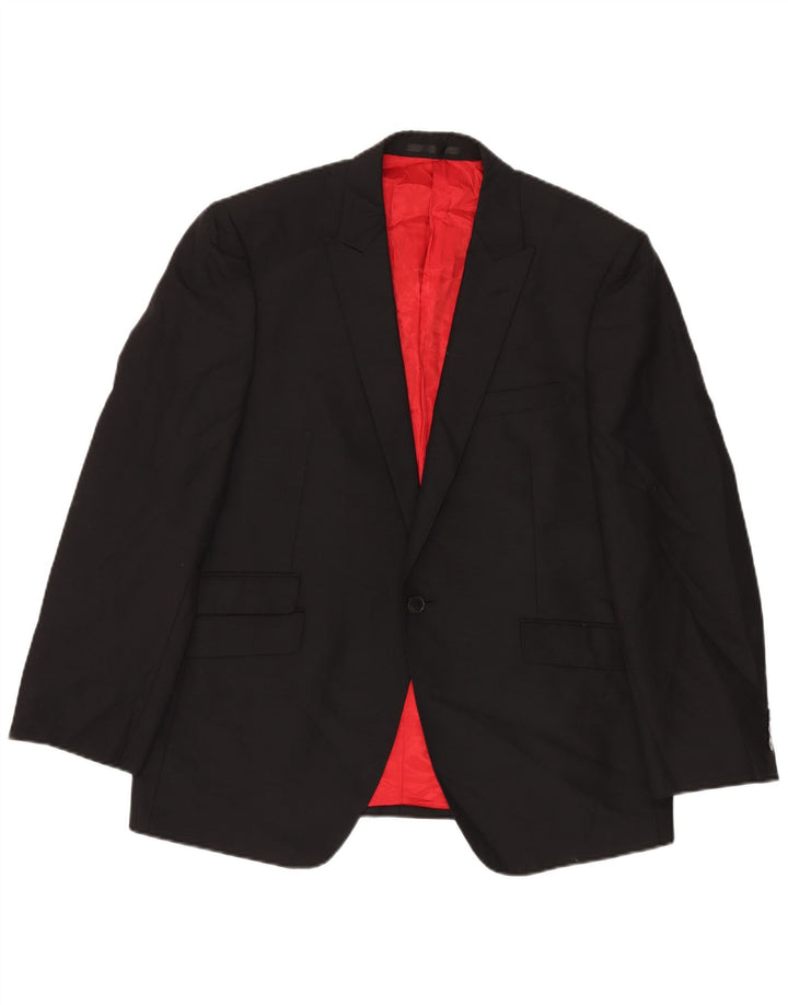 Marks & Spencer Herre 1-knap blazerjakke UK 42 XL Sort Uld