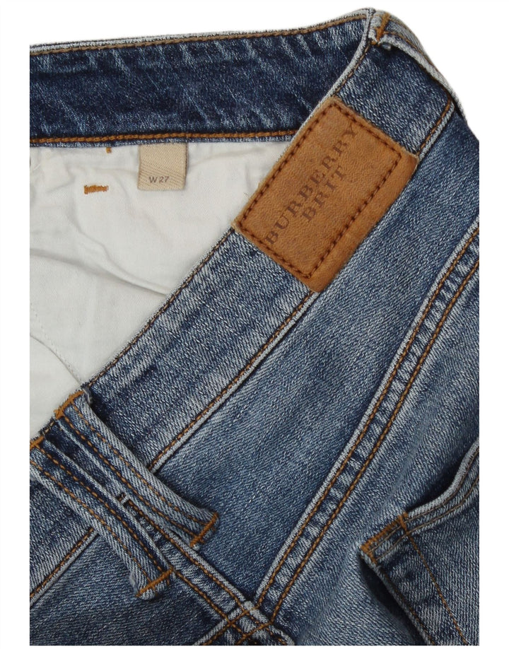 Burberry Dame BRIT denimshorts W27 Små blå bomuld