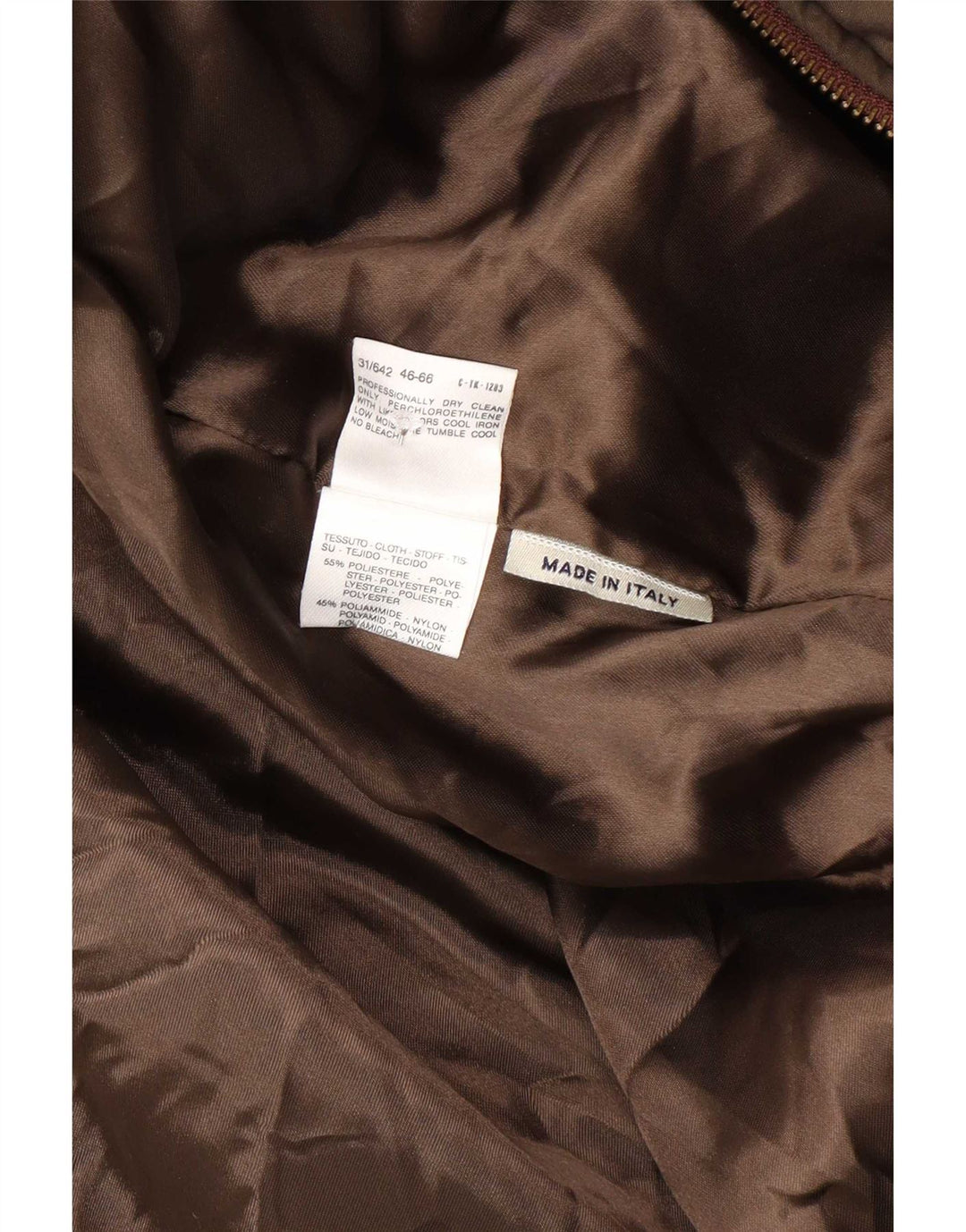 Max & Co. Dame hætte oversize polstret frakke UK 16 Stor brun polyester