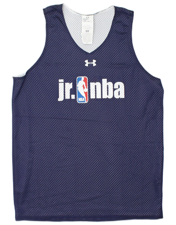 UNDER ARMOUR Herre NBA Grafisk Vest Top Medium Navy Blue Polyester
