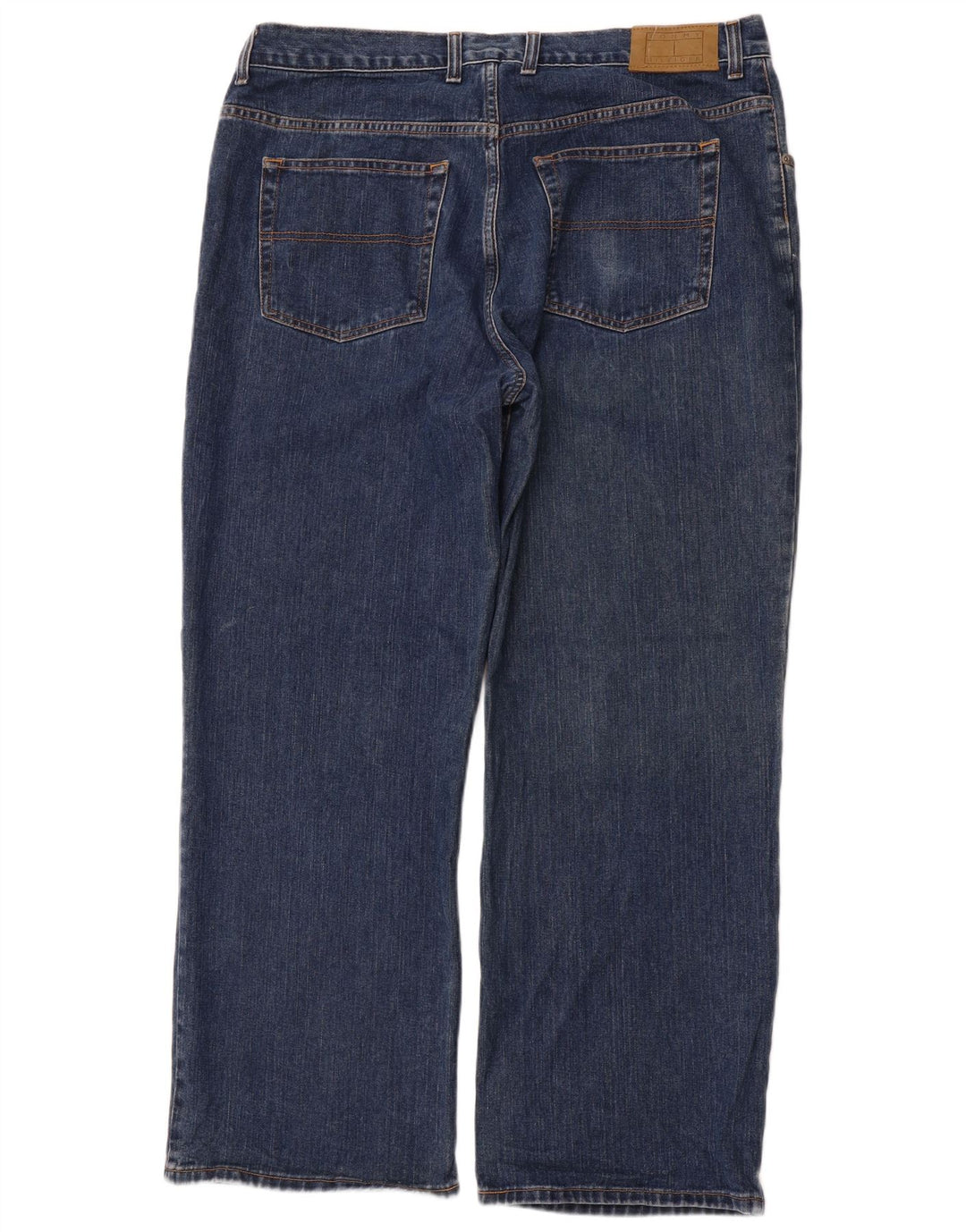 TOMMY HILFIGER Straight jeans til mænd W40 L32 blå bomuld