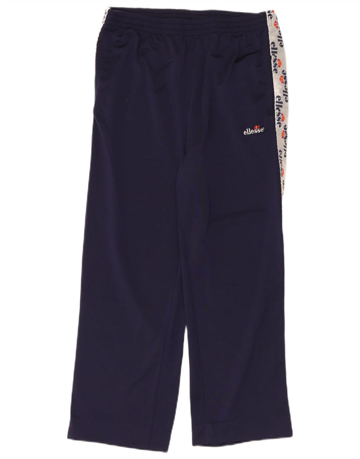 Ellesse Womens Grafisk træningsdragt Bukser UK 14 Medium Navy Blue Polyester