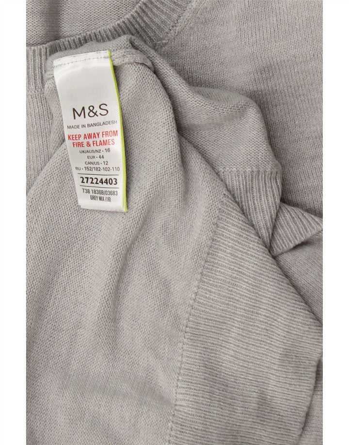 Marks & Spencer Dametrøjetrøje med rund hals DK 16 Stor grå