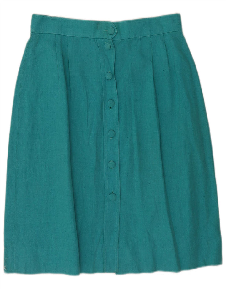 Vintage A-line nederdel til kvinder W28 Medium Blue