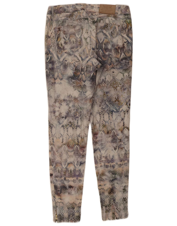 Zara Dame Slim Chino Bukser Medium W28 L27 Flerfarvet dyreprint