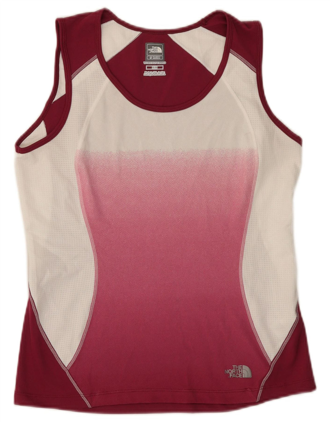The North Face Damevest Top UK 12 Medium Burgundy Colourblock Polyester