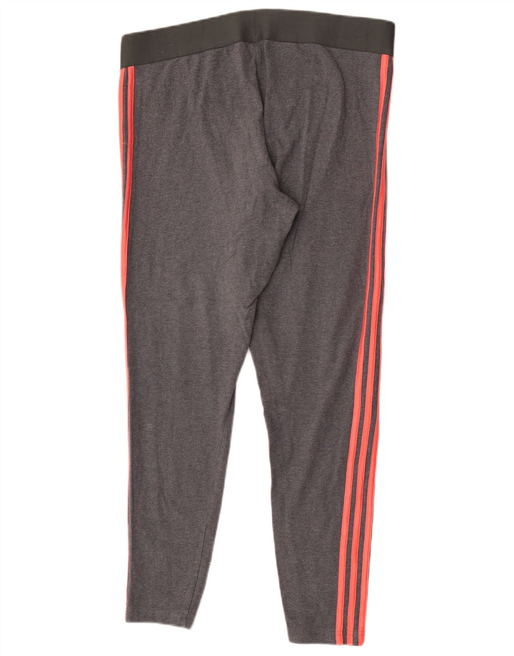 Adidas Dame Leggings XL Grå Bomuld