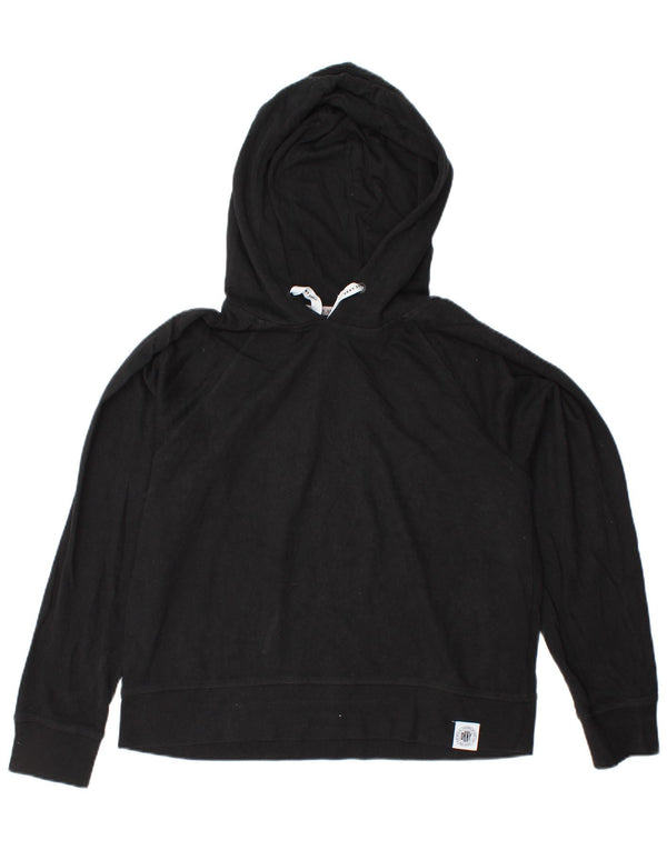 DKNY Dame Hættetrøje UK 14 Medium Sort Bomuld