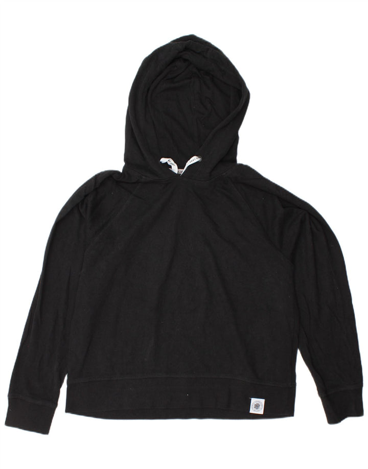 DKNY Dame Hættetrøje UK 14 Medium Sort Bomuld