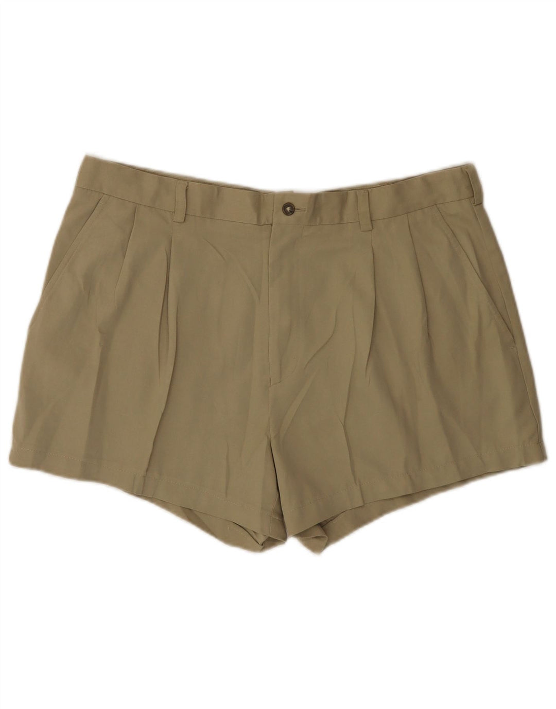 Izod Chino Shorts til mænd W38 XL Beige Polyester