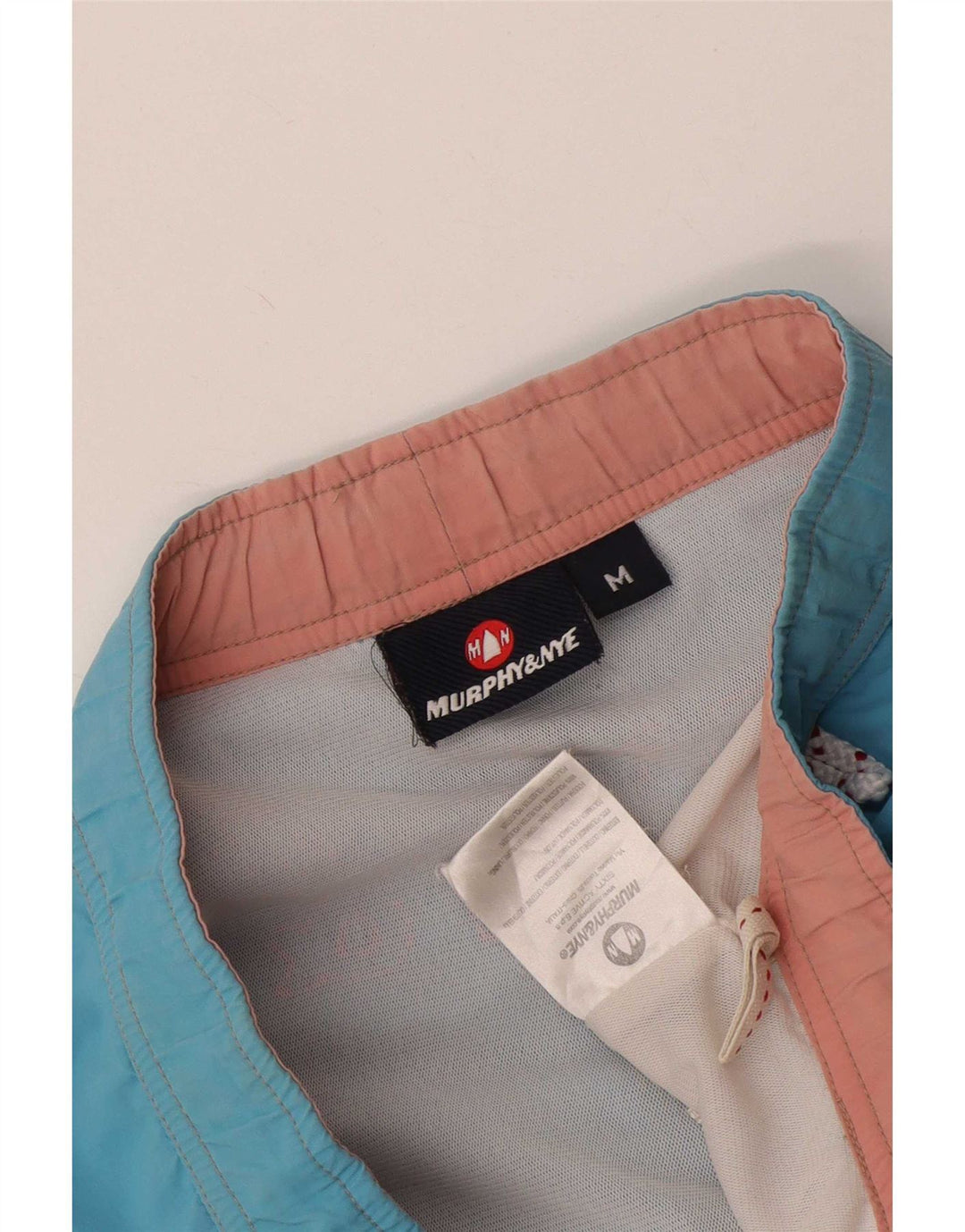 Murphy & Nye Grafiske svømmeshorts til mænd mellemblå polyester