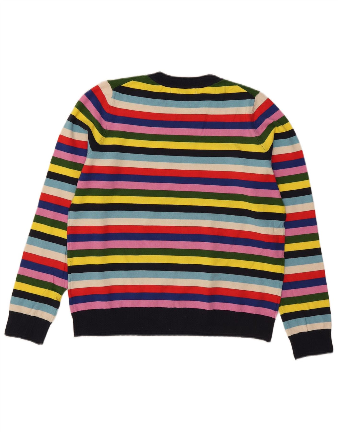 Boden Dame Crew Neck Jumper Sweater UK 14 Medium Flerfarvet Stribet