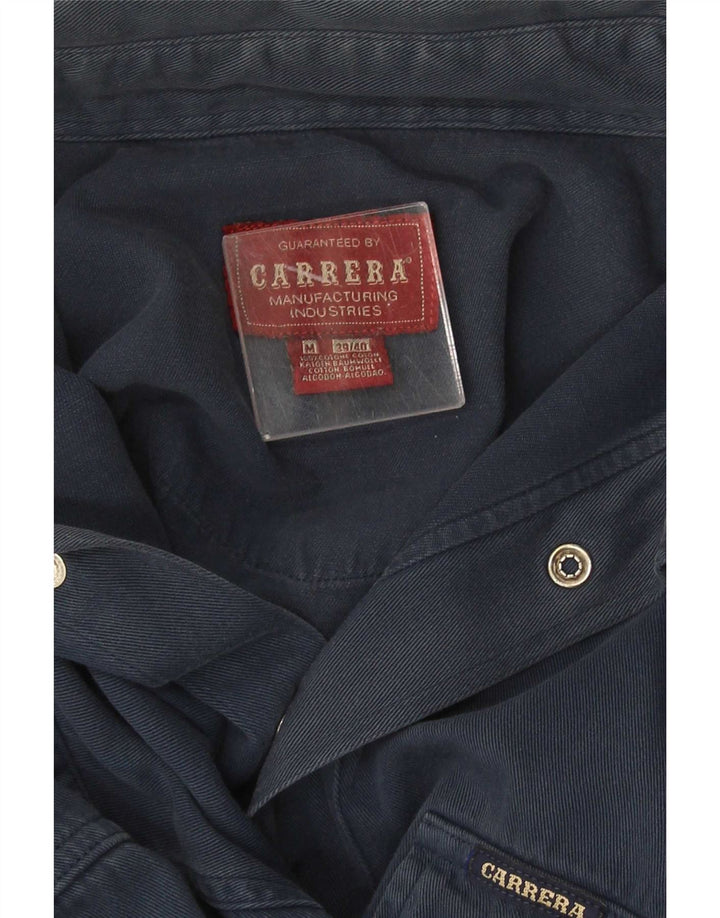 Carrera Denimskjorte til mænd Størrelse 39/40 Mellem marineblå bomuld