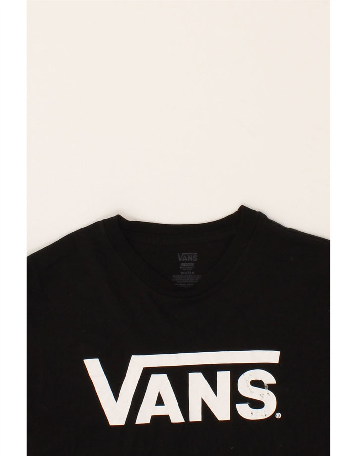 VANS Mens Graphic T-Shirt Top Medium Black Cotton Vintage Vans and Second-Hand Vans from Messina Hembry 