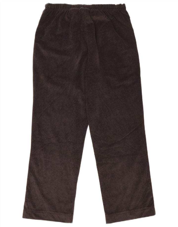 Diadora Dame Velour Træningsdragt Bukser UK 10 Small Grå Polyester
