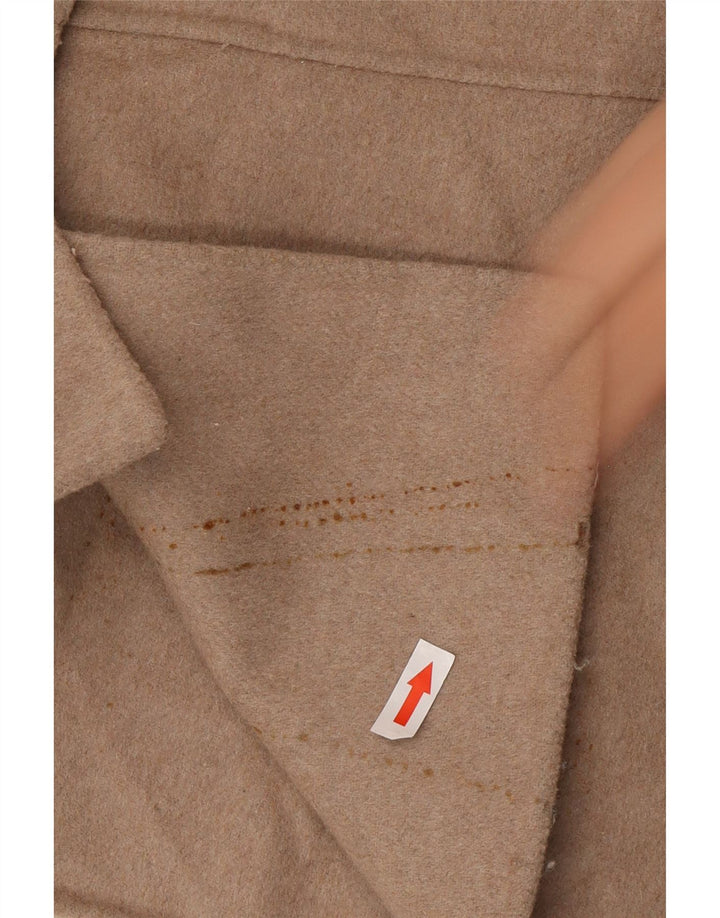 Zara Håndlavet overfrakke til kvinder DK 14 Medium Beige Uld