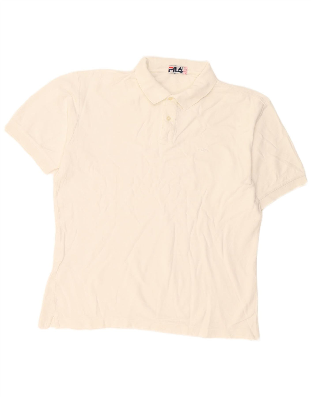 Fila Polo Shirt til mænd IT 54 XL Hvid