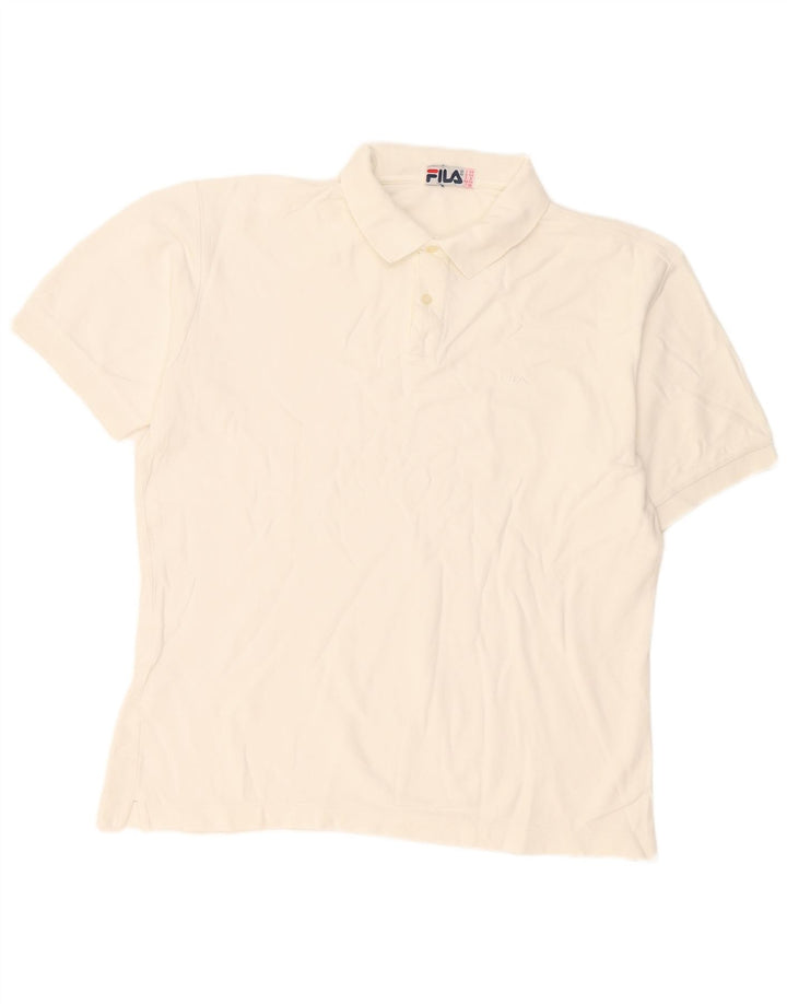 Fila Polo Shirt til mænd IT 54 XL Hvid