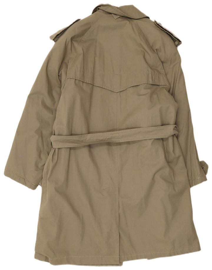 Vintage Trench Coat til mænd UK 36 Small Khaki Cotton