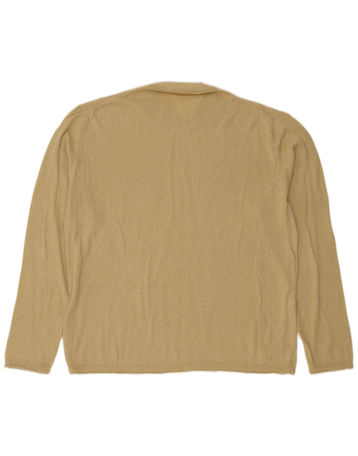 ZARA Mens Crew Neck Jumper Sweater XL Beige