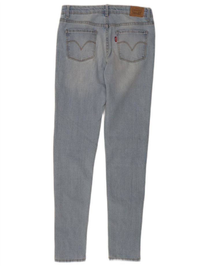 LEVI'S Girls 710 Super Skinny Jeans 11-12 år W28 L27 Blå Bomuld