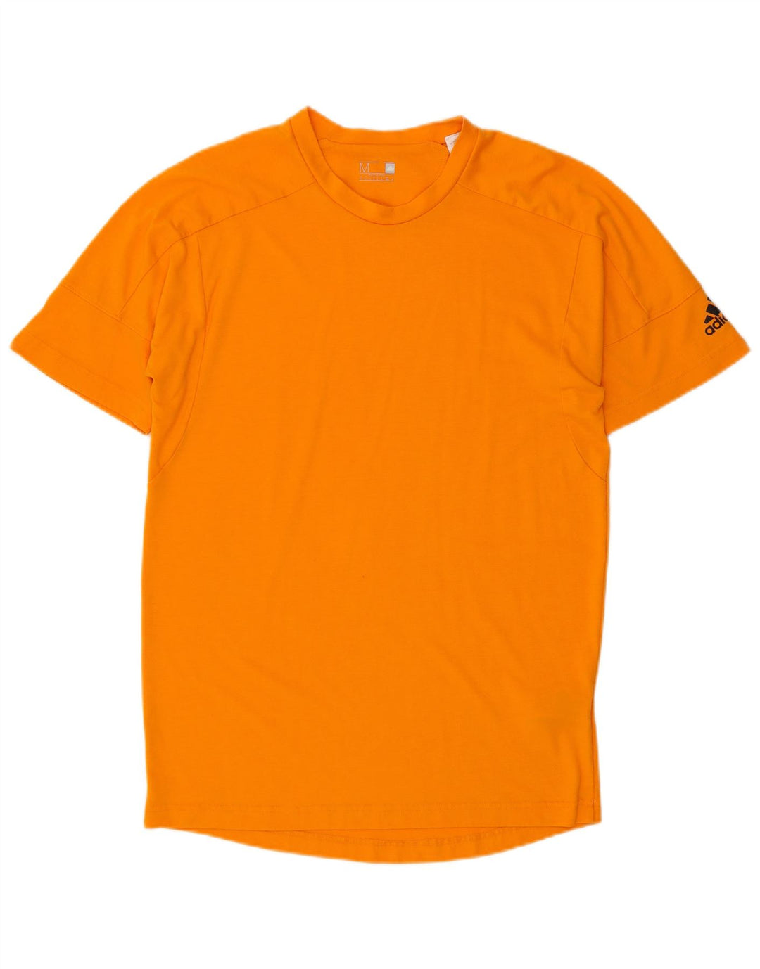 ADIDAS Herre T-Shirt Top Medium Orange Polyester