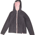 Quiksilver Dame Roxy Hooded Fleecejakke US 4 Small Navy Blue Polyester