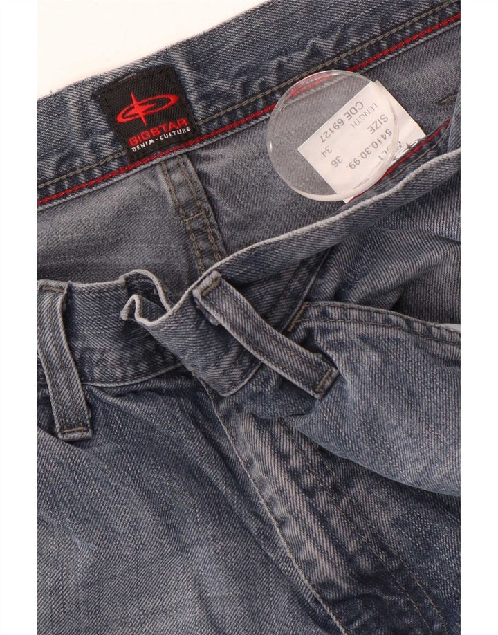 Big Star Herre Straight Jeans W36 L34 Blå Bomuld