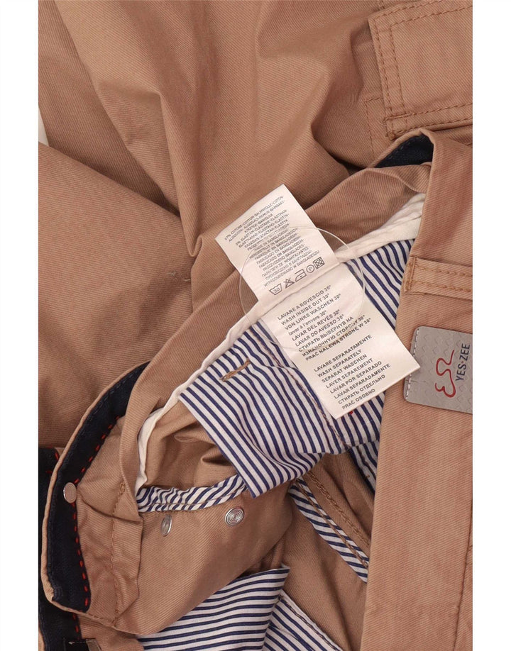Yes Zee Herre Cargo Shorts W33 Medium Beige Bomuld