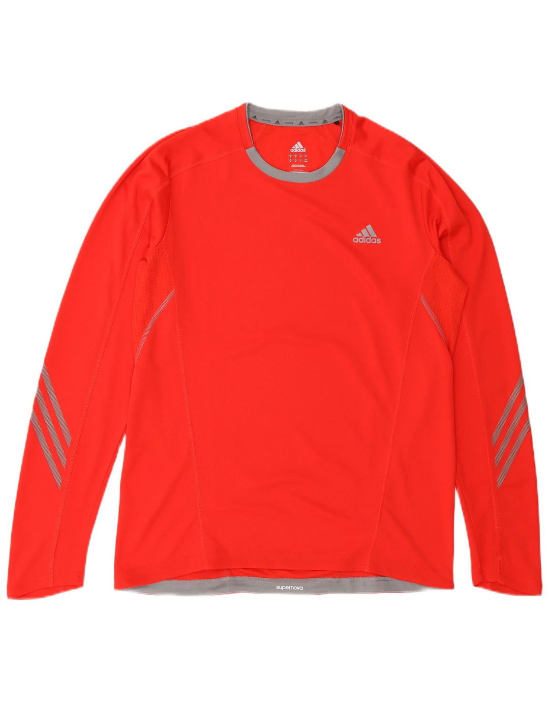ADIDAS Herre Climalite Top Langærmet Medium Rød Polyester