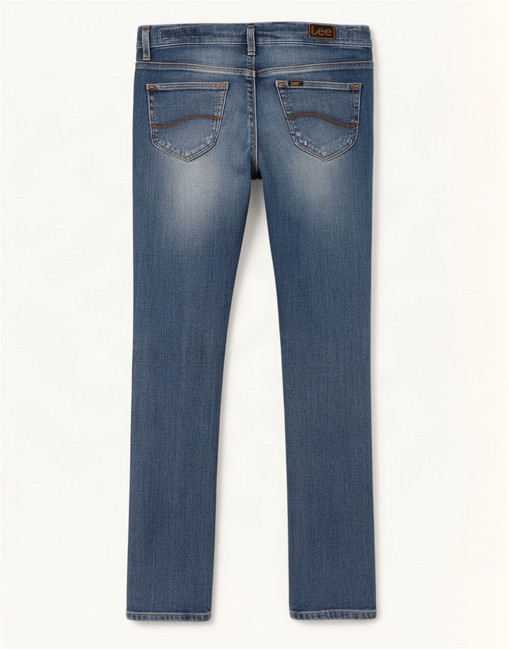 Lee Dame Lynn Slim Jeans W28 L35 Blå Bomuld