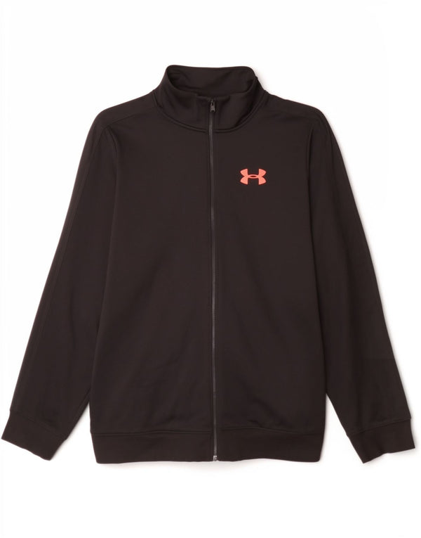 Under Armour Boys Tracksuit Topjakke 14-15 år XL Sort Polyester