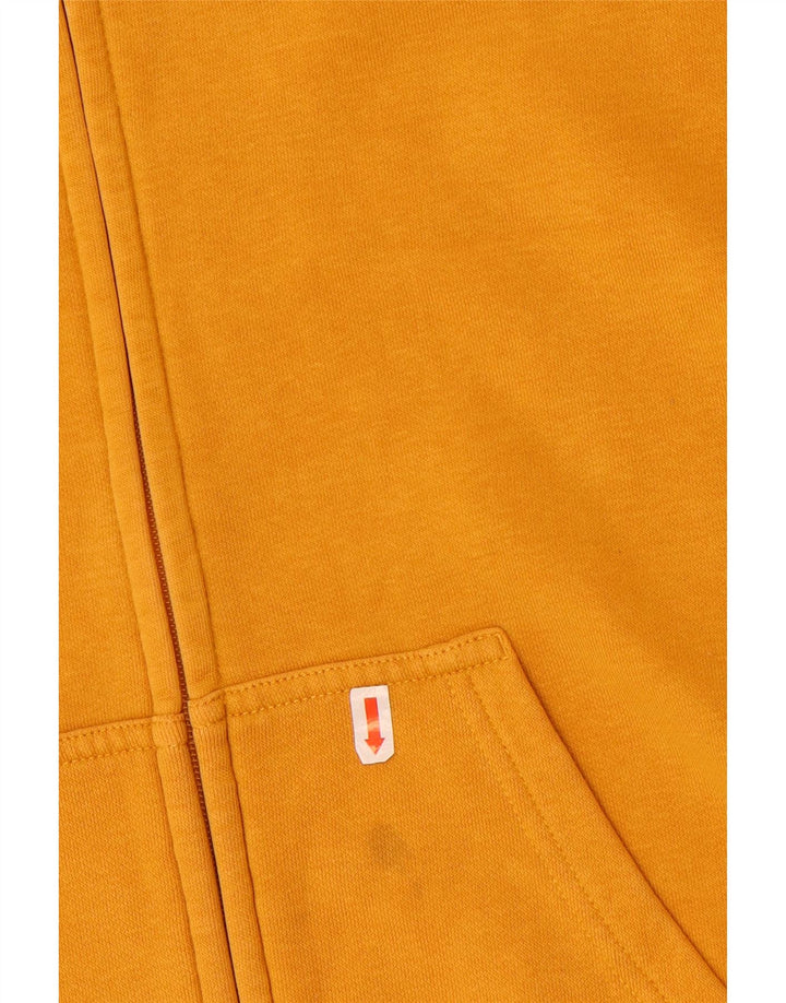 Champion Herre grafisk hættetrøje med lynlås lille gul bomuld