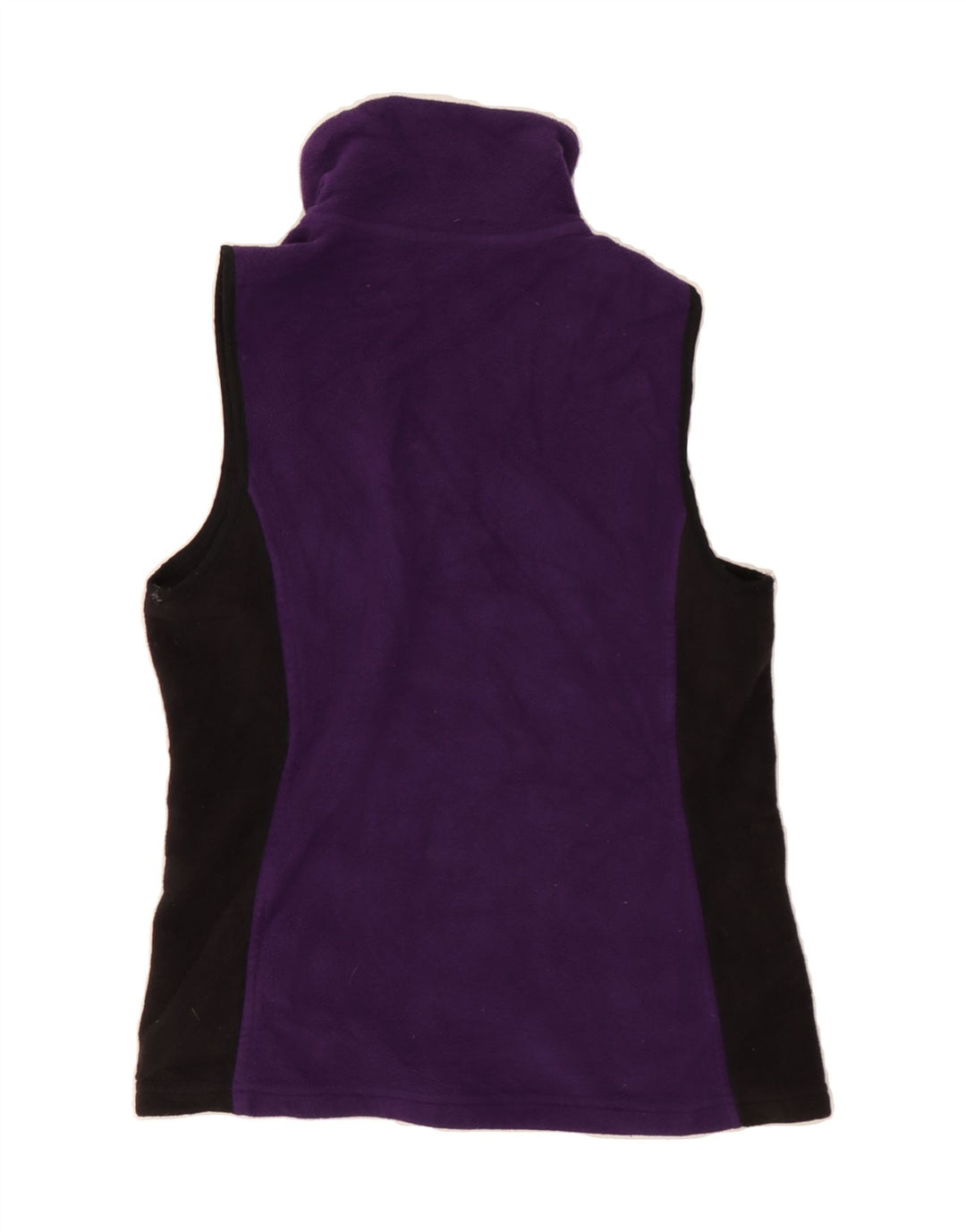 CHAPS Womens Fleece Gilet UK 14 Medium Purple Colourblock Polyester Vintage Chaps and Second-Hand Chaps from Messina Hembry 