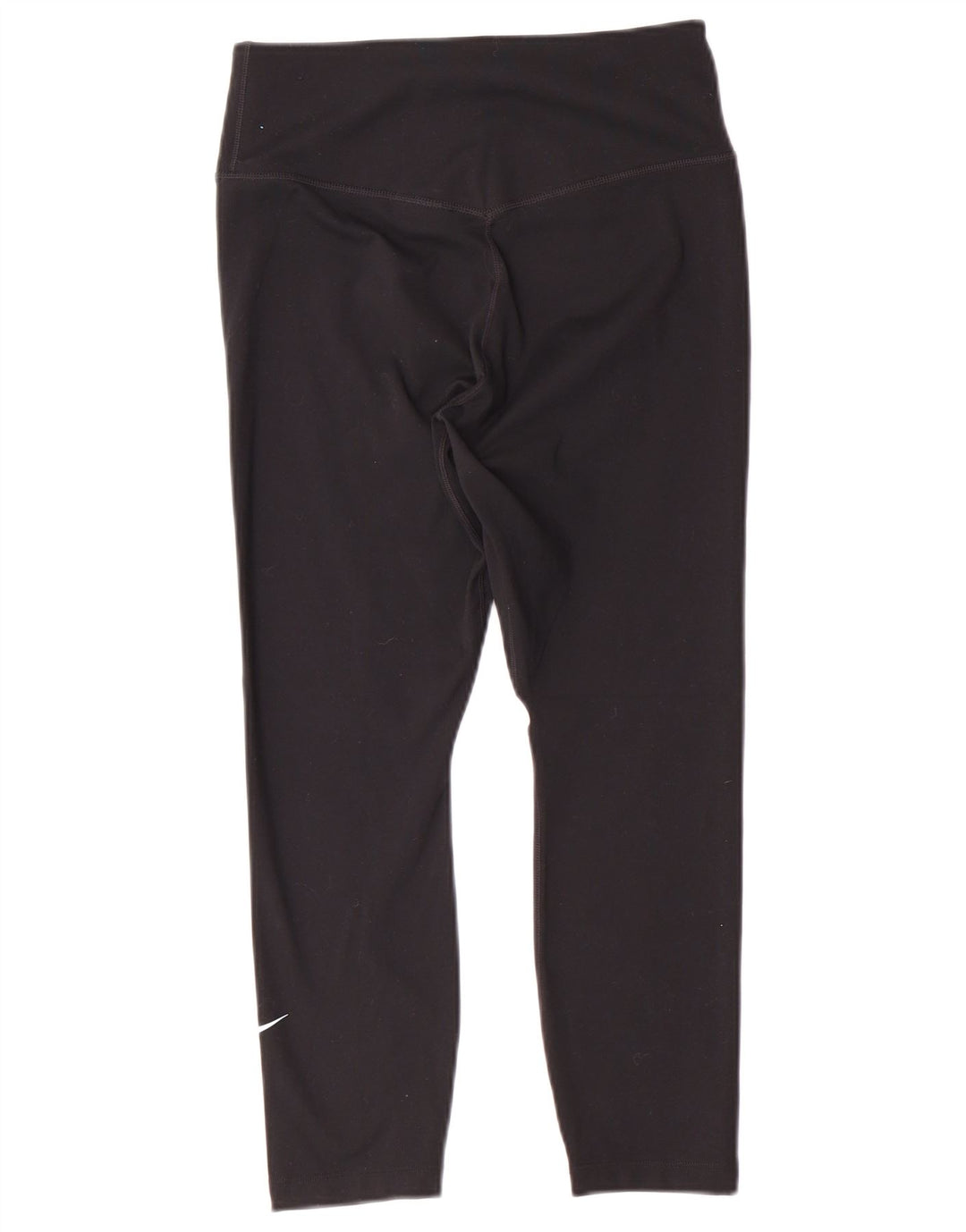 NIKE Dame Dri Fit Capri Leggings UK 8 Small Black Polyester