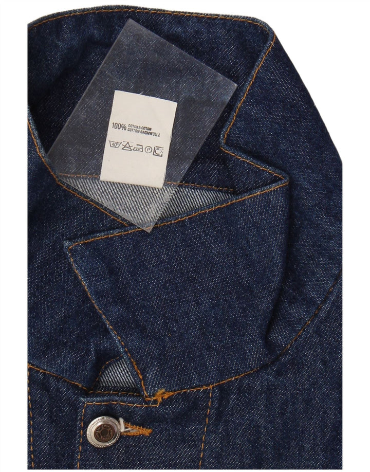 VINTAGE Denimjakke til mænd UK 44 2XL Marineblå Bomuld