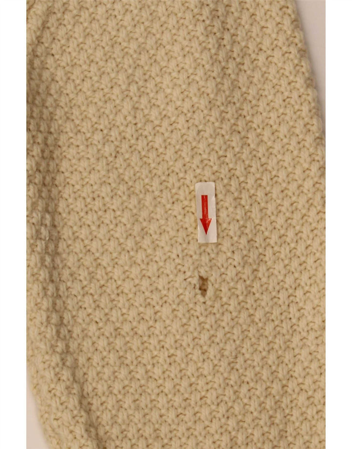 Marks & Spencer Herre sweater med rund hals, stor beige lammeuld