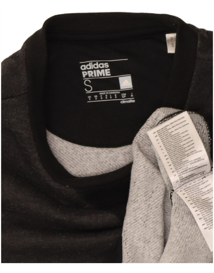 Adidas Herre Climalite Graphic Sweatshirt Jumper Lille Grå Colourblock
