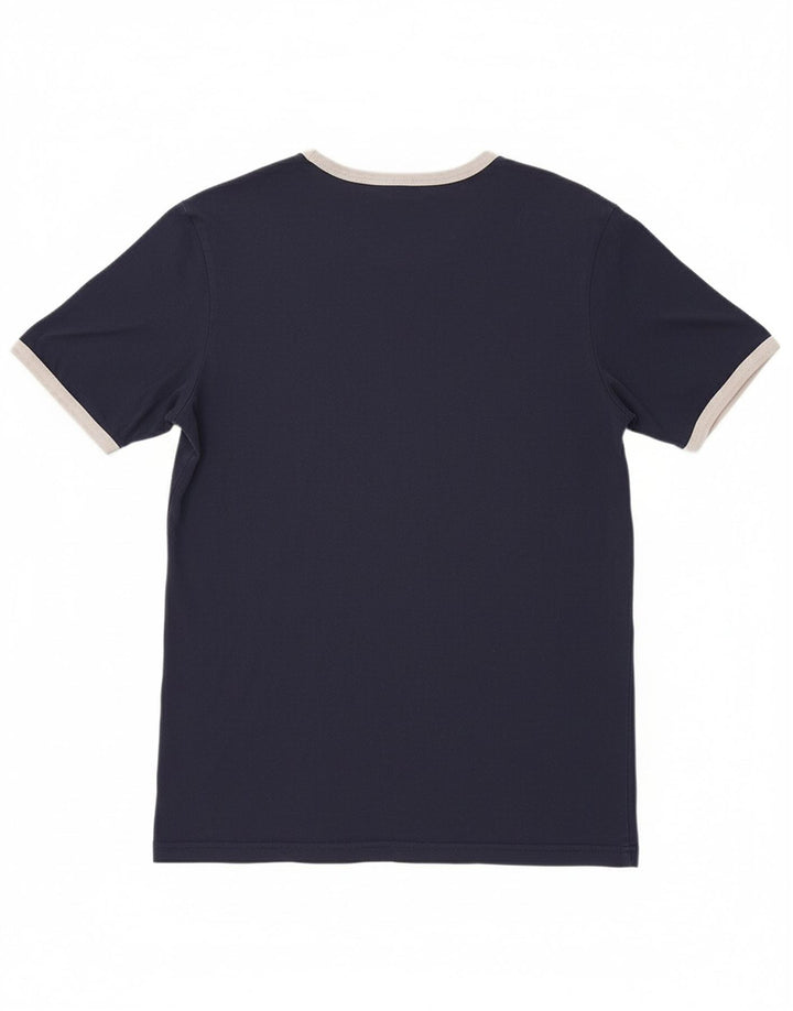 ELLESSE Womens T-Shirt Top Medium Navy Blue Cotton Sports