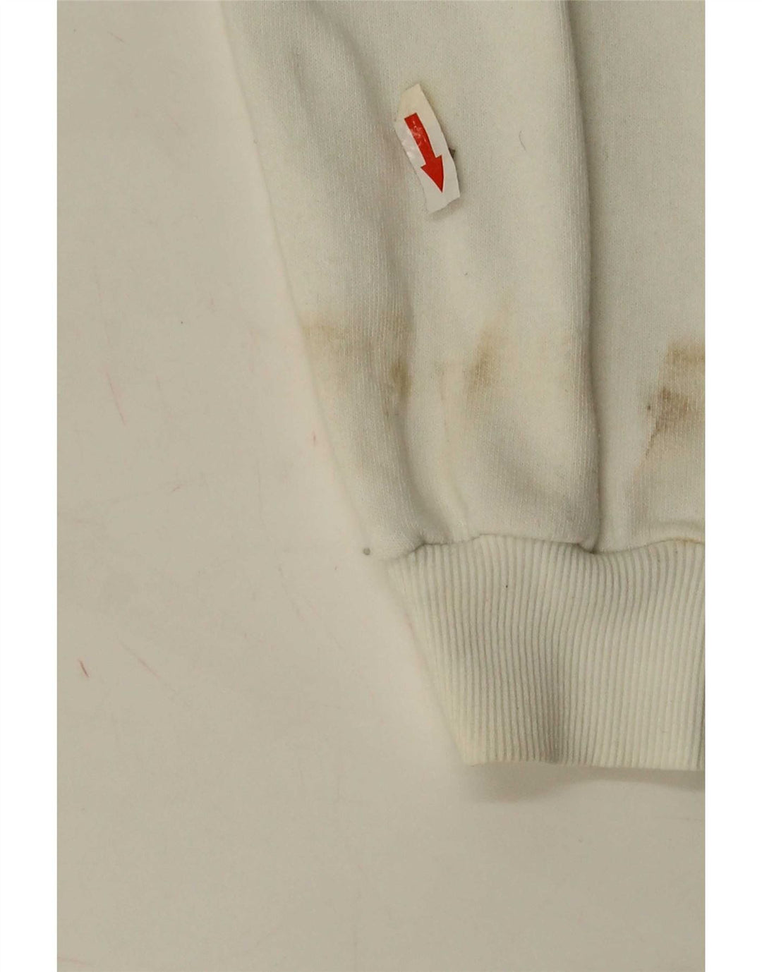 Zara Womens Grafisk Oversized Sweatshirt Jumper UK 10 Small White