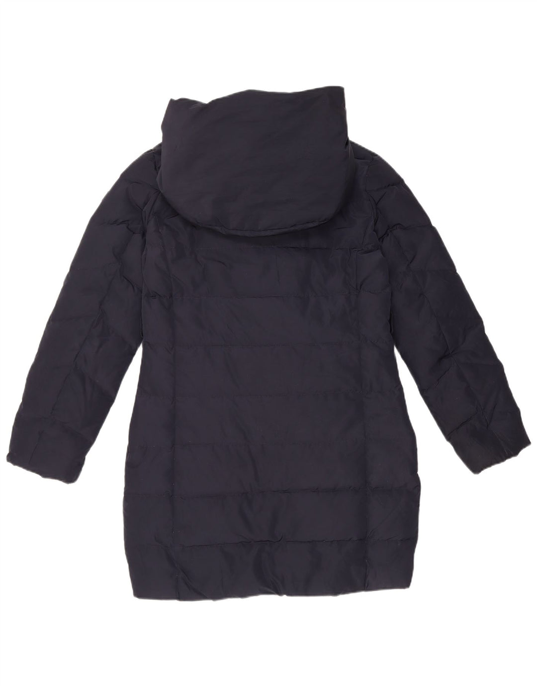 Armani Junior Piger Hætte Vatteret Frakke 13-14 År Navy Blue Polyester