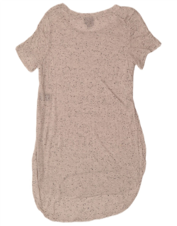 MOSSIMO Dame T-Shirt Kjole UK 12 Medium White Flecked Rayon