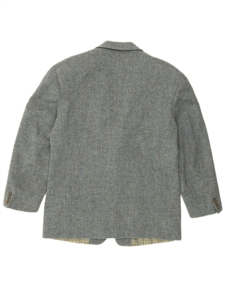 HUGO BOSS Blazerjakke til mænd med 2 knapper IT 52 XL Blå sildeben Ny uld