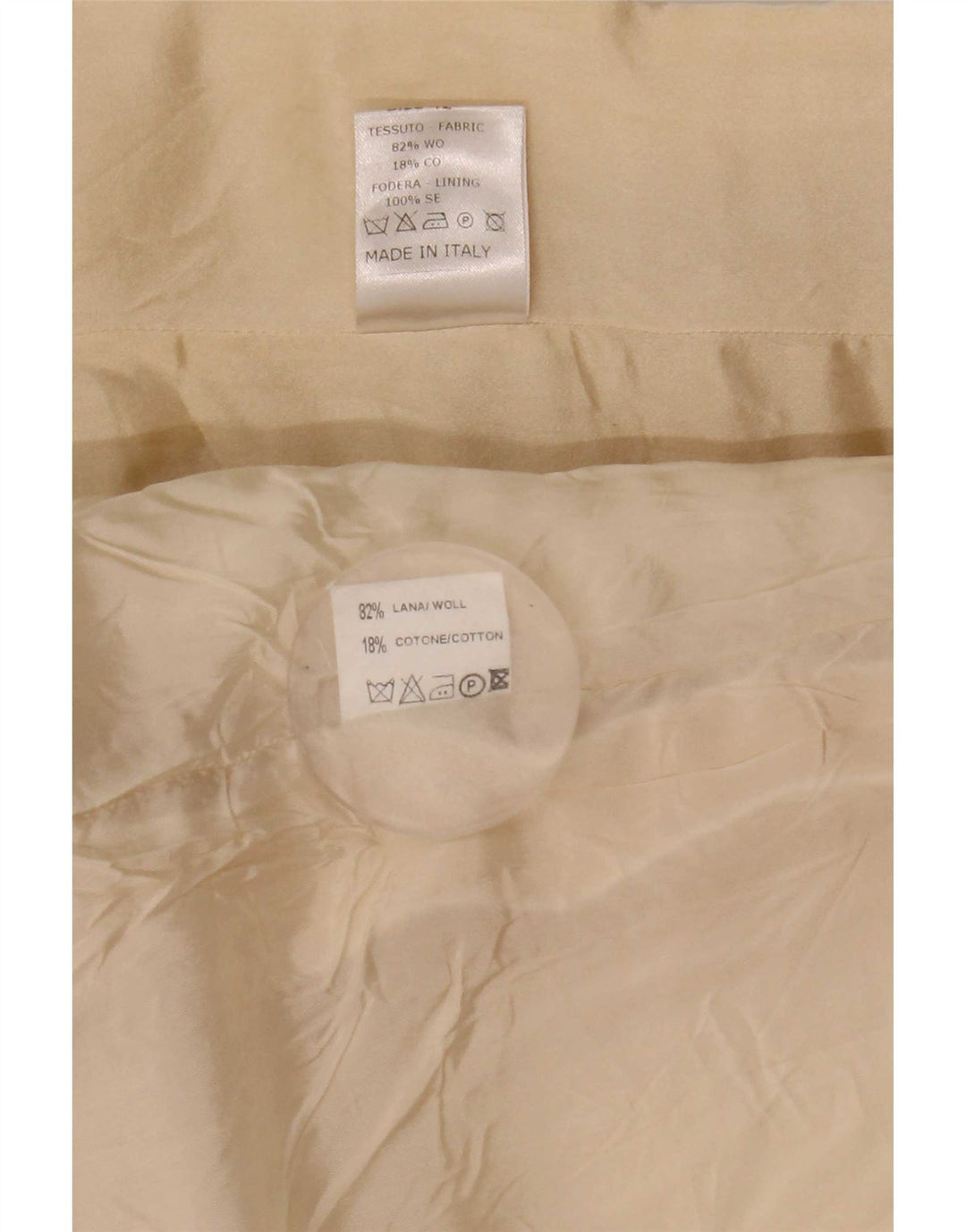 Mila Schon Dame 2-delt nederdelsæt IT 42 Medium W26 Beige Uld