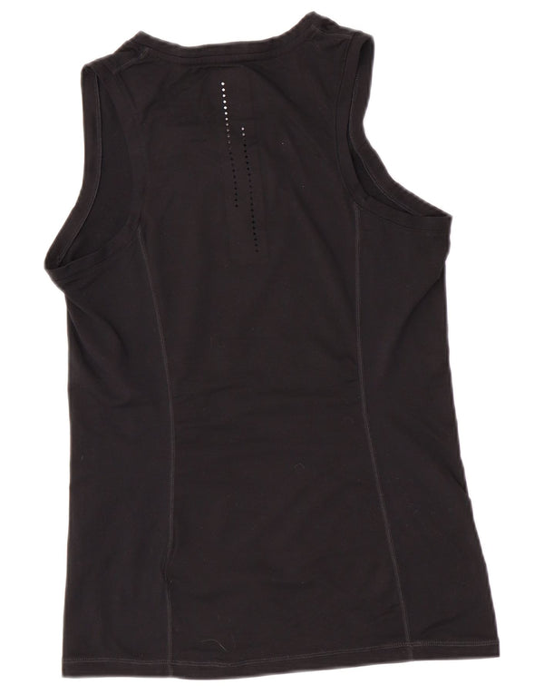Nike Dame Dri Fit Grafisk Vest Top UK 12 Medium Sort Polyester