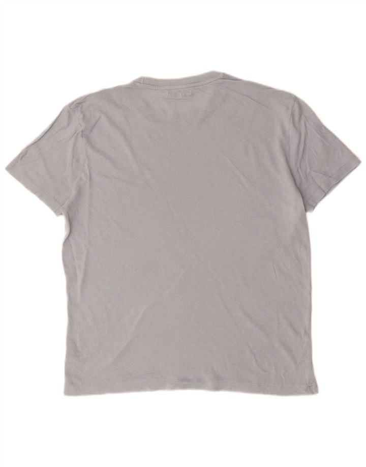 Zara herre T-shirt top mellemgrå bomuld