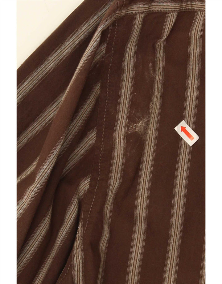 Calvin Klein Jeans Herreskjorte 2XL brunstribet bomuld