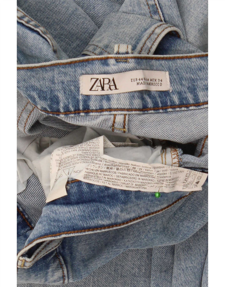 Zara Herre Slim Jeans EU 44 Large W34 L31 Blå Bomuld