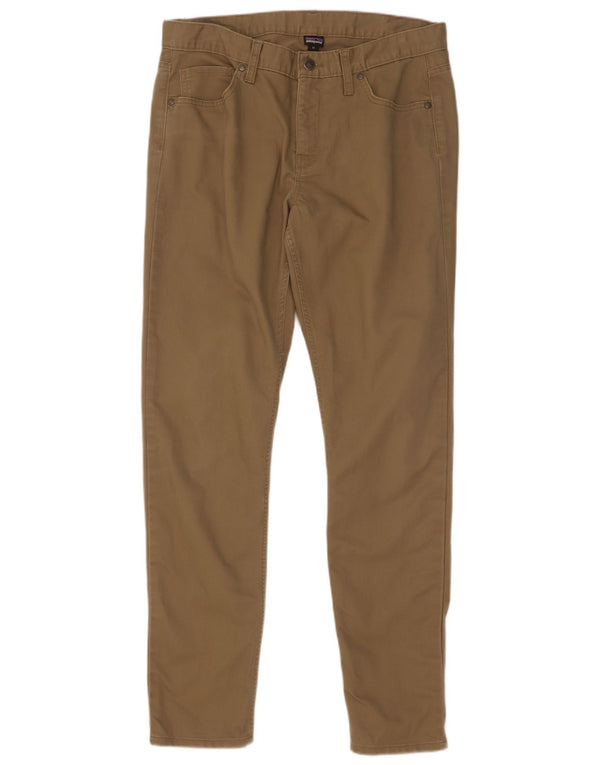 Patagonia Dame Slim Casual Bukser US 12 Large W34 L32 Beige
