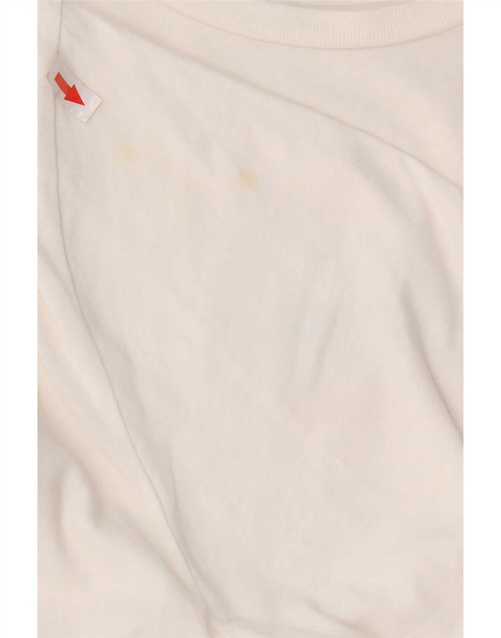 Levi's Dame T-Shirt Top UK 20 2XL Hvid Bomuld
